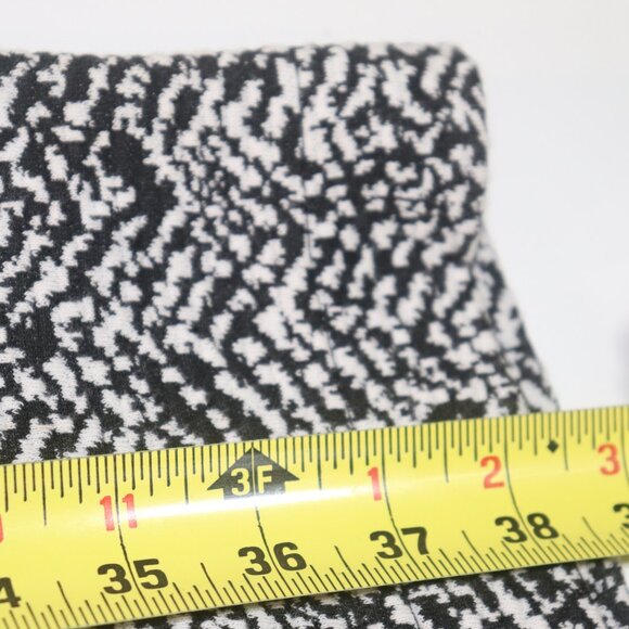 Lands End Herringbone Sleeveless Ponte Pencil Dress Black White Pockets Size 8 - Picture 15 of 15